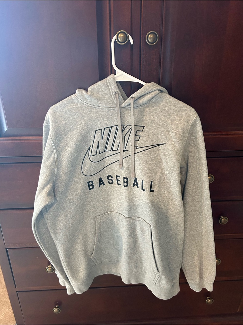 Nike Gray Baseball Pullover Hoodie